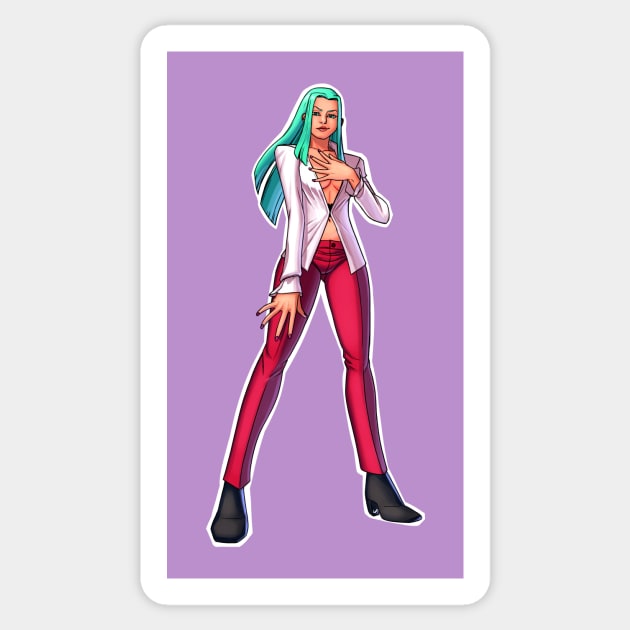 Morrigan Casual Sticker by LuizFerrarezzi